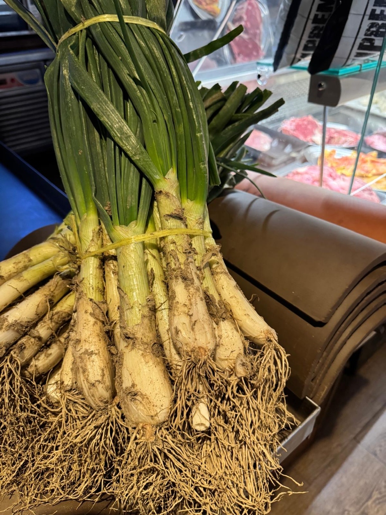 Calçots frescos